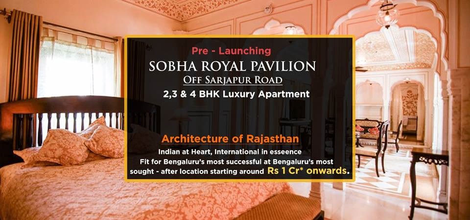 Book 2, 3 & 4 bhk luxury apartments at Sobha Royal Pavilion in Bangalore Update